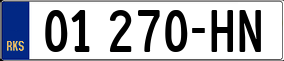 Truck License Plate